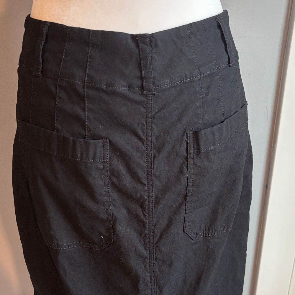 Maeve Women’s 37” Long Poplin Skirt with Back Slit - Picture 4 of 7